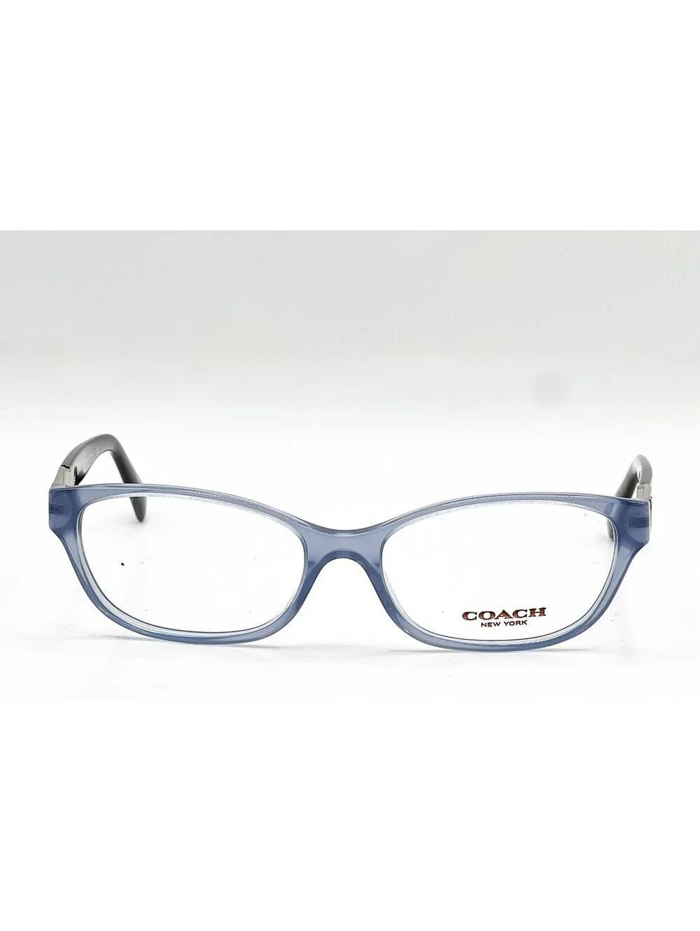 Coach HC 6061 5259 Milky Blue Black Cat Eye Authentic Eyeglass Frames 52-15-135